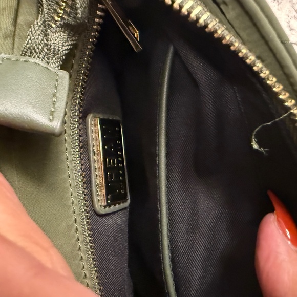 Olive Green handbag with pouch by Urban expressions can be made a bum bag - Picture 8 of 8